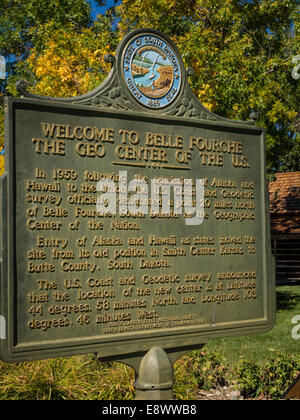 Historic District of Belle Fourche, South Dakota, USA Stock Photo