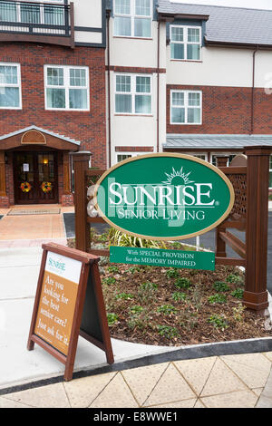 Sunrise senior living residential care home in Bramhall, Stockport, Cheshire. UK Stock Photo