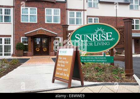 Sunrise senior living residential care home in Bramhall, Stockport, Cheshire. UK Stock Photo