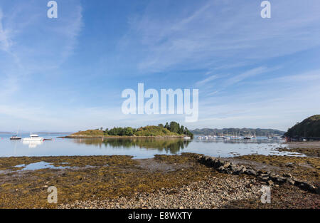 Crinan Harbour in West Argyll in Scotland. Stock Photo