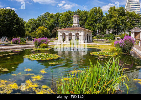 The Italian Gardens, Kensington Gardens, London Stock Photo