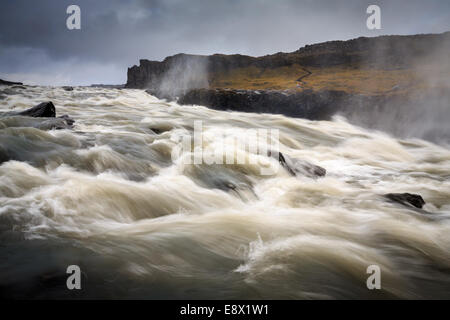 Dettifoss waterfall in North West Iceland Stock Photo