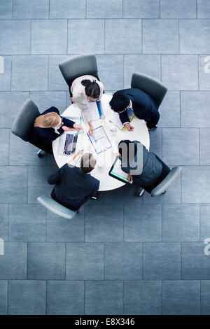 Business people having meeting at table Stock Photo