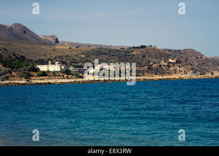 The beach of Kolymvari Stock Photo