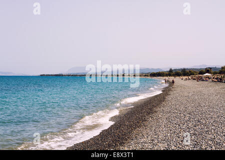 The beach of Kolymvari Stock Photo