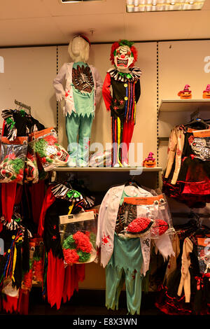 Stock Photo - Children's Halloween outfits on display, Dunnes Stores, Foyleside Shopping Centre, Derry, Londonderry, Northern Ir Stock Photo