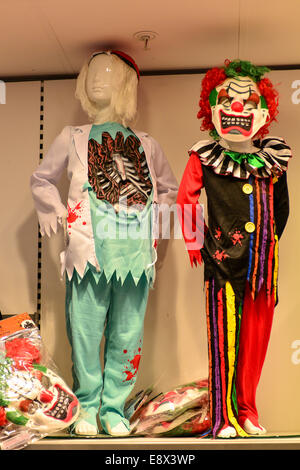 Stock Photo - Children's Halloween outfits on display, Dunnes Stores, Foyleside Shopping Centre, Derry, Londonderry, Northern Ir Stock Photo