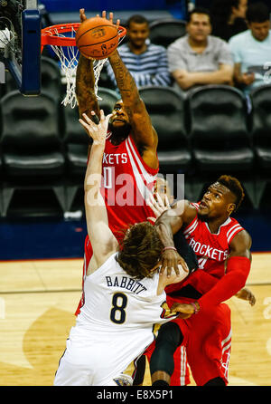 Houston Rockets forward Tarik Black receives attention after being ...