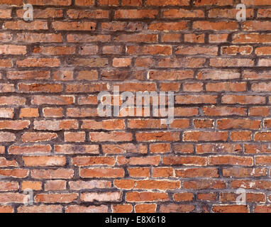 Closeup of a section of an old brick wall Stock Photo