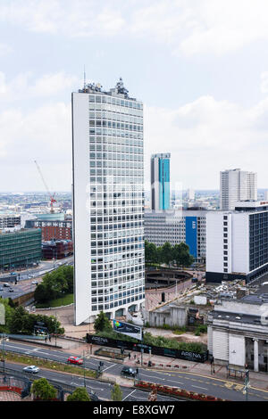 City skyline from the new Library - Birmingham Stock Photo