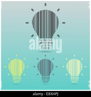 Creative light bulb Idea concept background ,design for poster flyer cover brochure ,business idea ,abstract background. Stock Photo