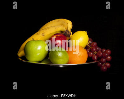 fruits on black Stock Photo