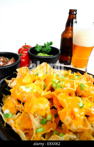 Nacho and Beer Stock Photo