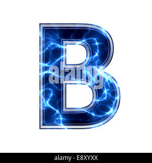 electric 3d letter Stock Photo