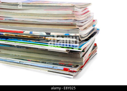 Old magazines Stock Photo