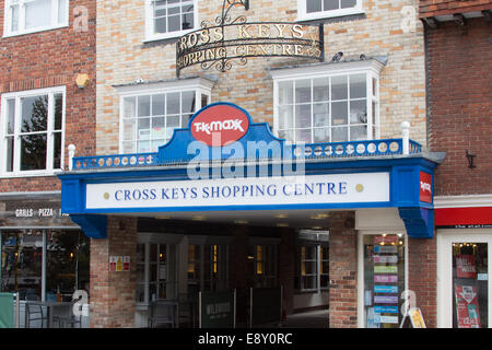 Cross Keys shopping centre entrance in Salisbury Stock Photo