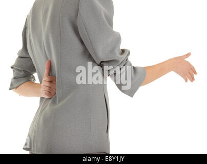 young girl in office clouses Stock Photo