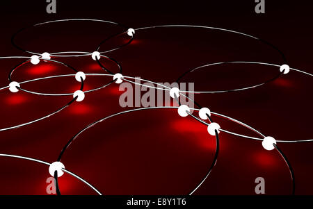 Abstract 3d network Stock Photo