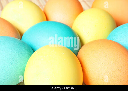 Colored easter eggs Stock Photo