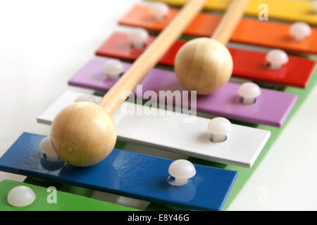 Toy colorful xylophone Stock Photo