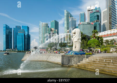 The Merlion, City’s Symbol, Singapore, Asia Stock Photo