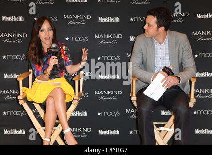 Designer Kenneth Cole and Editor-in-Chief Bill Phillips of Men's Health magazine kick off the nationwide search for The Ultimate Guy at Macy's Herald Square  Featuring: Lilliana Vasquez,Clint Carter Where: New York, United States When: 12 Apr 2014 Stock Photo