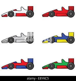 Racing cars Stock Photo