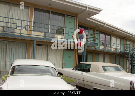 National Civil Rights Museum located in the old Lorraine Motel, site of the Martin Luther King, Jr assassination, in Memphis TN Stock Photo