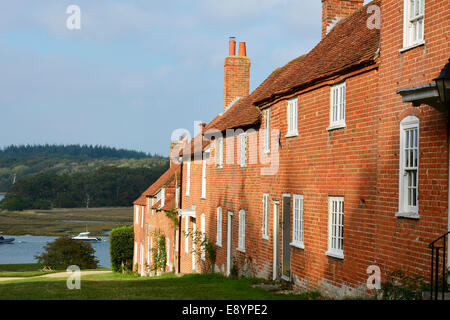 Buckler's Hard in Beaulieu, Hampshire, where ships were built in the 18th century. Stock Photo