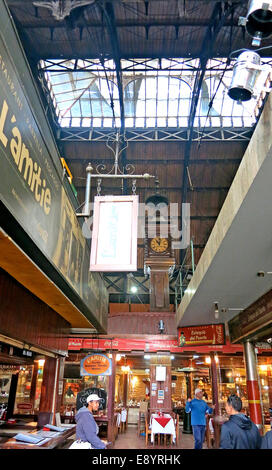 port indoor market Montevideo Uruguay Stock Photo