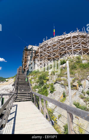 Image of the Deva fortress from Transylvania Stock Photo