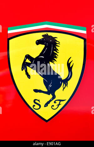 Ferrari badge Stock Photo