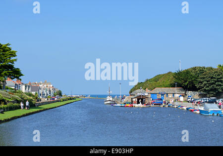 The canal at Bude, Cornwall, UK Stock Photo