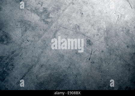 Closeup of blue grunge wall Stock Photo