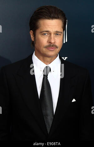 Washington, DC, USA. 15th Oct, 2014. Actor Brad Pitt attends the world premiere of 'The Fury' at the Newseum on October 15, 2014 in Washington DC. Credit:  Debby Wong/Alamy Live News Stock Photo