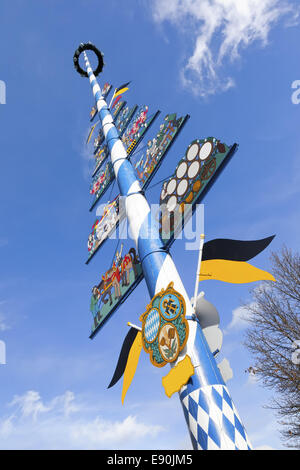 Maypole, guild signs Stock Photo - Alamy