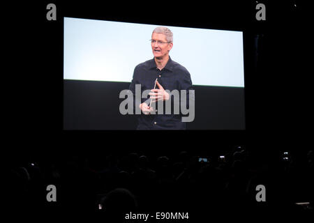 Apple chief executive Tim Cook at Trinity College in Dublin where he ...