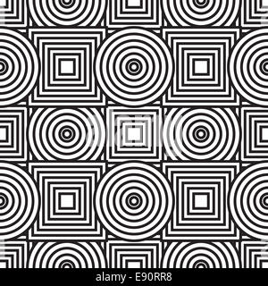 Abstract background with circles and squares Stock Photo