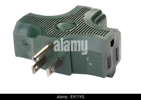 Green Adapter Stock Photo