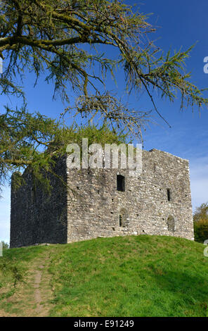 Lydford Castle in the Dartmoor village of Lydford, Devon Stock Photo