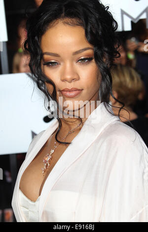 23rd Annual MTV Movie Awards at the Nokia Theatre - Arrivals  Featuring: Rihanna Where: Los Angeles, California, United States When: 13 Apr 2014 Stock Photo