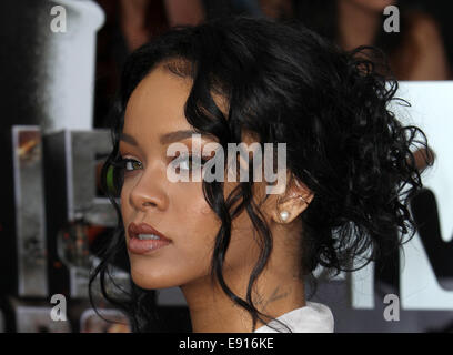 23rd Annual MTV Movie Awards at the Nokia Theatre - Arrivals  Featuring: Rihanna Where: Los Angeles, California, United States When: 13 Apr 2014 Stock Photo