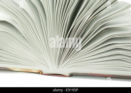 Open book isolated on white Stock Photo