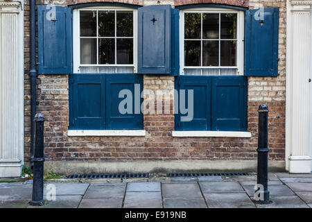 Interesting Windows in Spitalfields Stock Photo