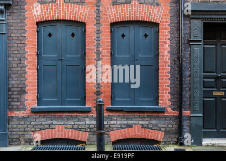 Interesting Windows in Spitalfields Stock Photo