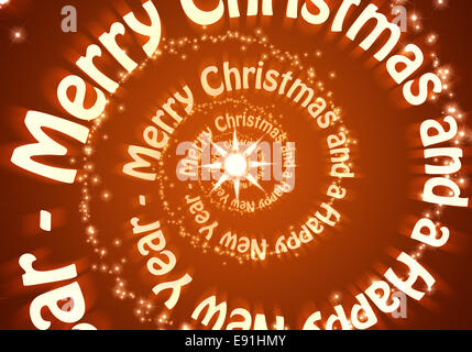 Merry Christmas and a Happy New Year Stock Photo