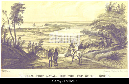 (1850) Durban, Port Natal, from the top of the Berea Stock Photo