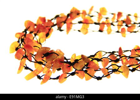 chain of amber Stock Photo