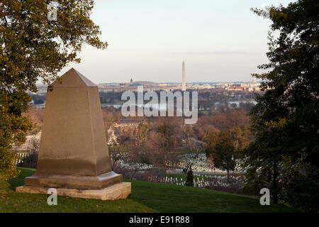 Civil War memorial in Arlington Cemetery Stock Photo