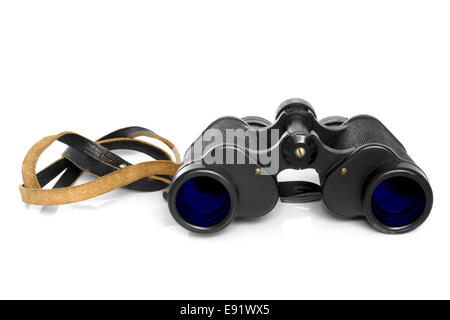 Old binoculars Stock Photo